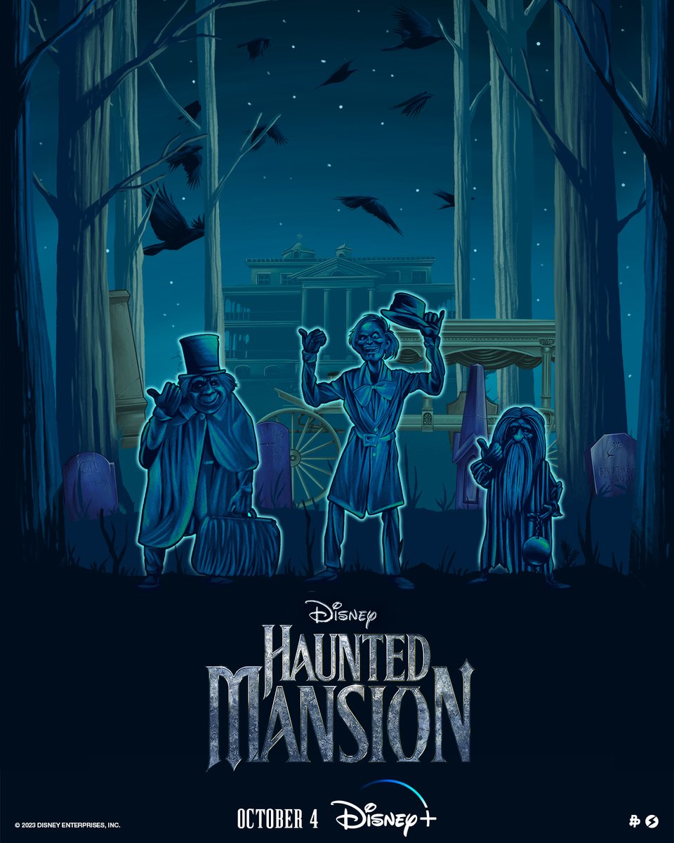 Beware of hitchhiking ghosts! Art by @Hiperactivo #HauntedMansion is now streaming on @DisneyPlus.