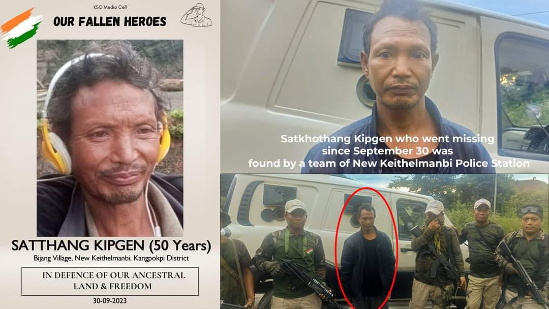 ‘Fallen Hero’ Sathang returns, says drank too much 

Courtesy <a href="/ImphalFreePress/">Imphal Free Press</a>

One Satkhothang Kipgen alias Sathang ,49, son of Kamlun Haokip of Bijang Village, New Keithelmanbi in Kangpokpi district, who has been reportedly hailed as a “fallen hero in defence of our ancestral