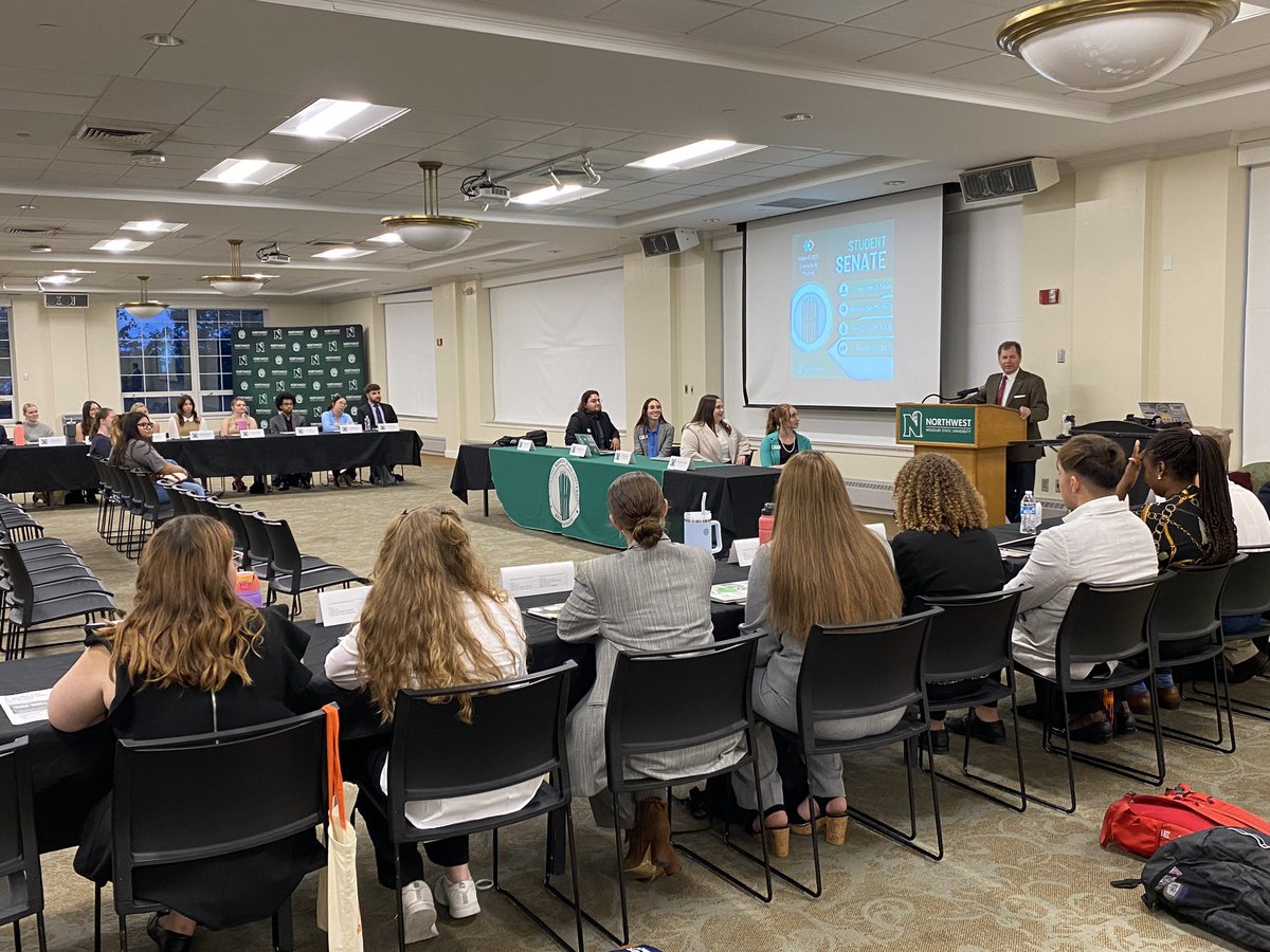 Thank you to <a href="/NWsenate/">Student Senate</a> for the chance to talk about leadership! <a href="/NWMOSTATE/">Northwest Missouri State University</a> is lucky to have such a great group of leaders!