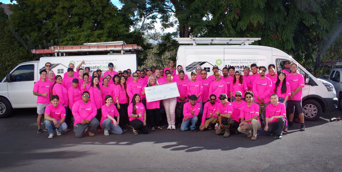 aeihawaii's tweet photo. Alternate Energy is a proud sponsor of the Susan Komen Foundation. AEI has donated over $10,000 to the cause this year. Please join us in supporting breast cancer awareness this Sunday at Kapiolani Park! We will have a tent and refreshments will be provided at the event! https://t.co/DFu3wM974p