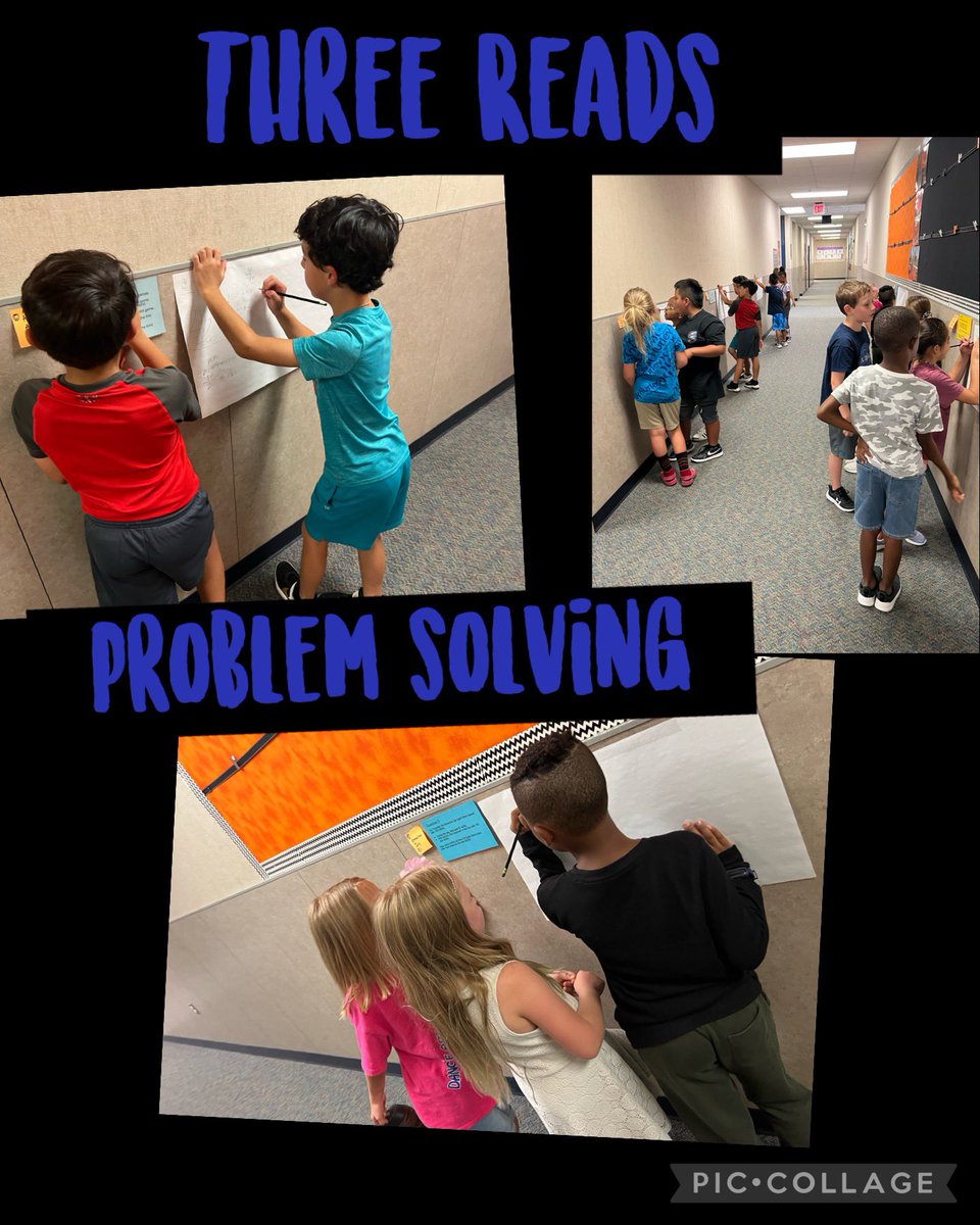 Problem Solving using  the Three Reads Strategy and our vertical workspace!🐴❤️📝 <a href="/minshewColts1/">MinshewColts1</a> #myMISD #mightymathmaticians #3rdgrade #ShineBright