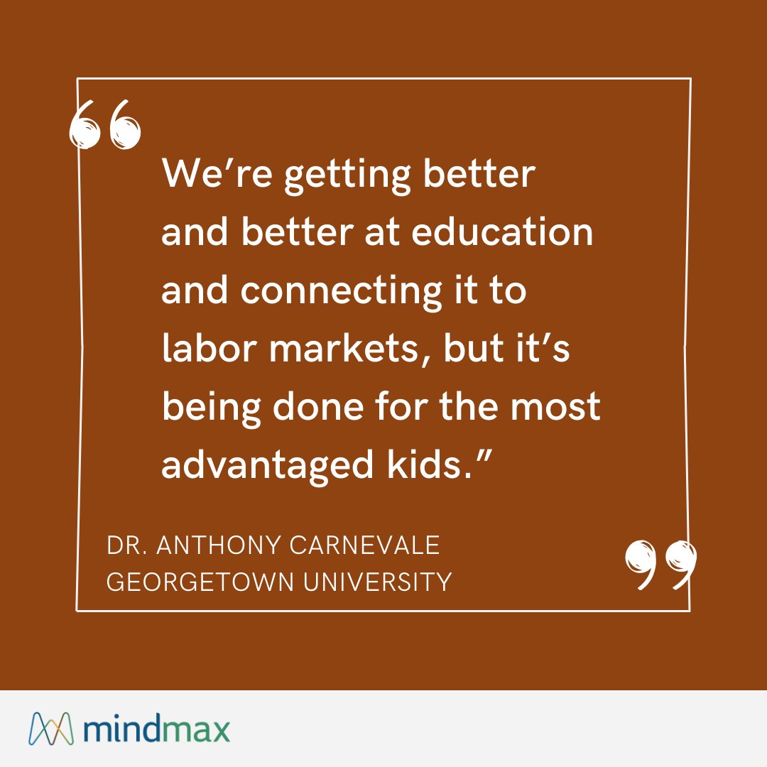 How has the transition to adulthood changed over the past 40 years? 

Dr. Anthony Carnevale, Director of the Georgetown University Center on Education and the Workforce, offers some fascinating insights.  

Listen here: mindmax.net/ideas/mindmaxi…     

#AcademicTwitter