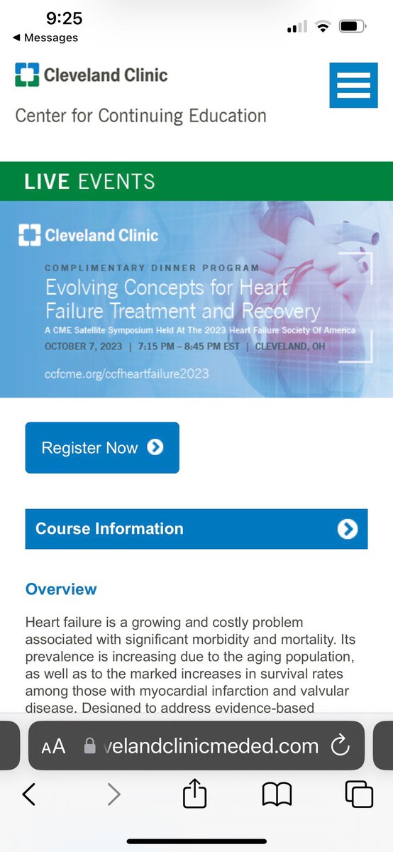 If you are in @ClevelandOhio_ for @HFSA do not miss this CME Saturday with dinner. Cutting edge HF news @WilsonTangMD @Dr_Eileen_Hsich @EdSolteszMD @MichaelTongMD @MariaMountis @Pavan_Bhat_MD @tremartyn @RanLeeMD @AndrewHigginsMD @maz_hanna @LarsSvenssonMD @tavrkapadia