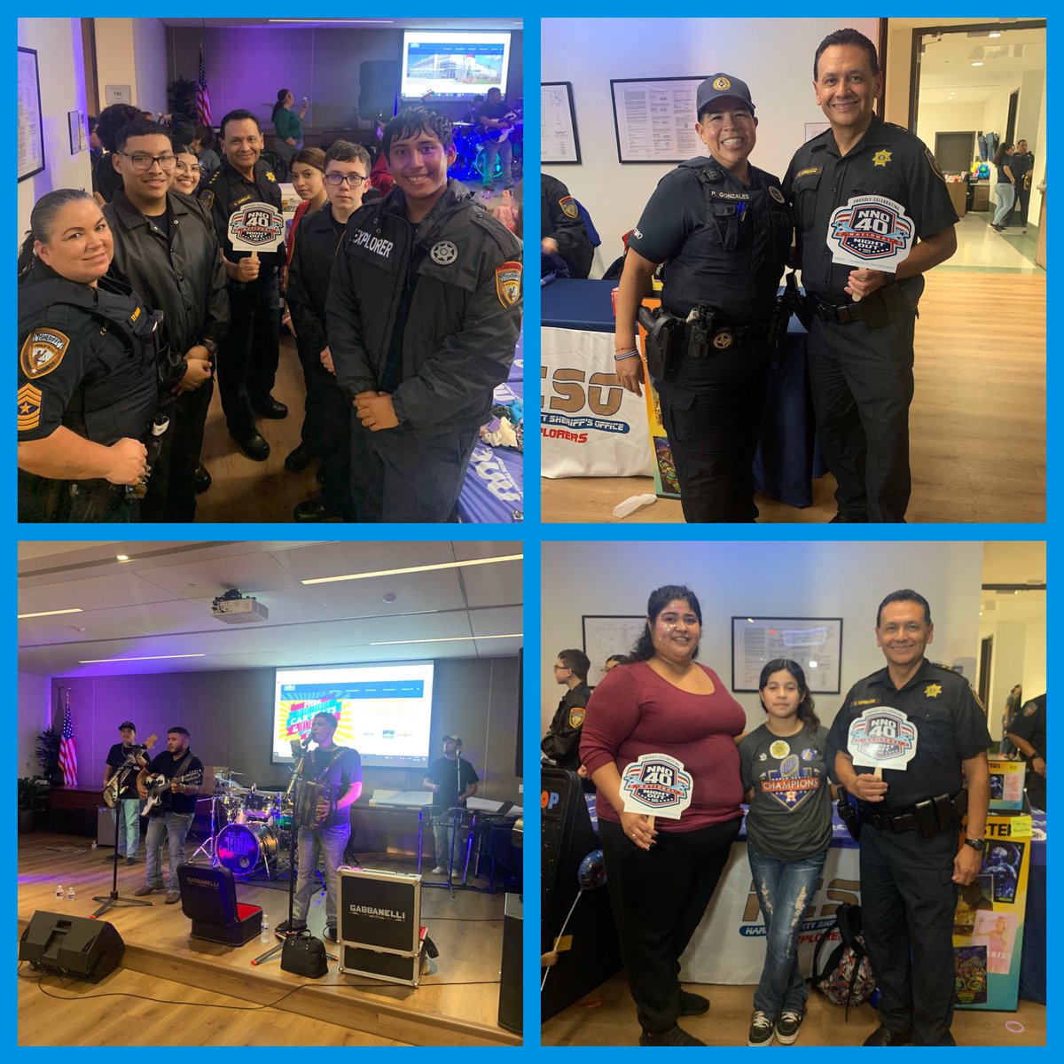 SheriffEd_HCSO's tweet photo. Even rain couldn’t wash away the smiles at this #NationalNightOut Event hosted by @AldineDistrict!☔️ The celebration was a blast! Thanks to all who came out. 
 
#NNO
#NNO2023
#HCSONNO2023 https://t.co/hTrQRHL0uu