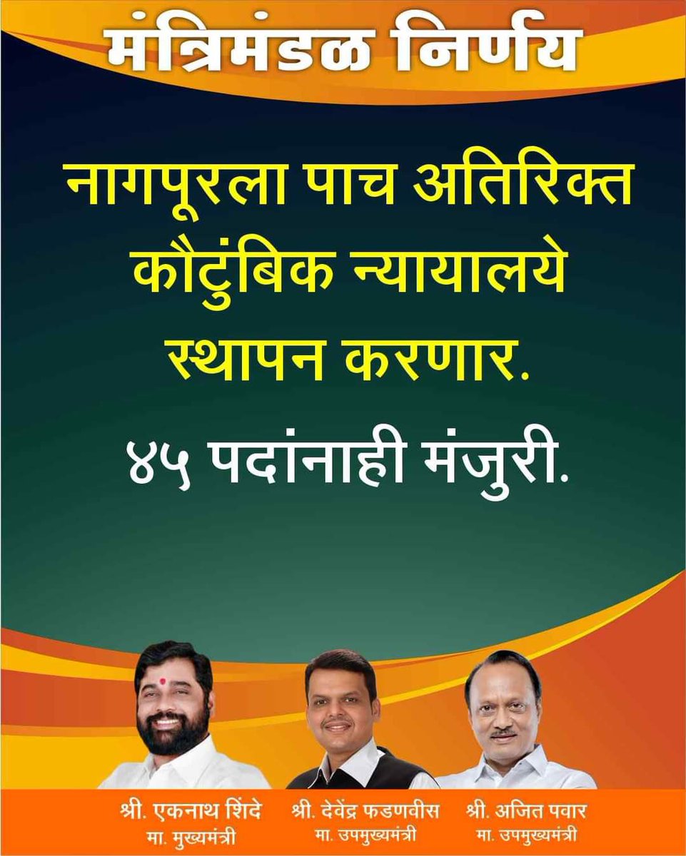 VijayRahan21151's tweet image. मंत्रिमंडळनिर्णय 
.
#MantriMandal #devendrafadavnis #EknathShinde #AjitPawar #BJP4IND #BJP4Maharashtra #BJPGovernment #nagpur