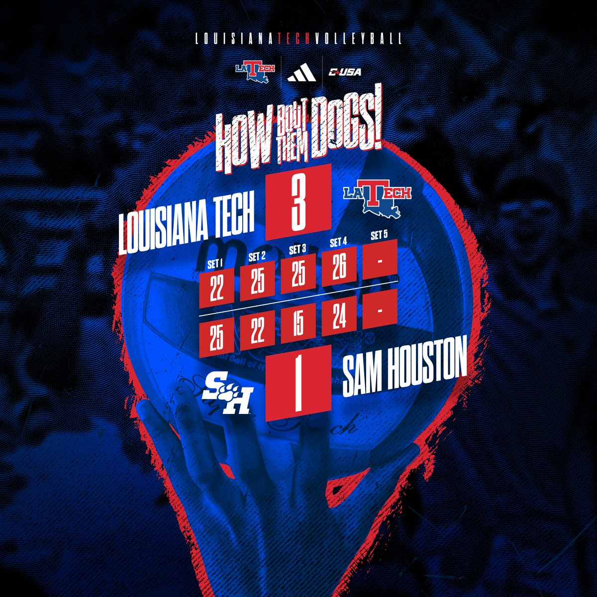 LA Tech Volleyball 🐶🏐 tweet media