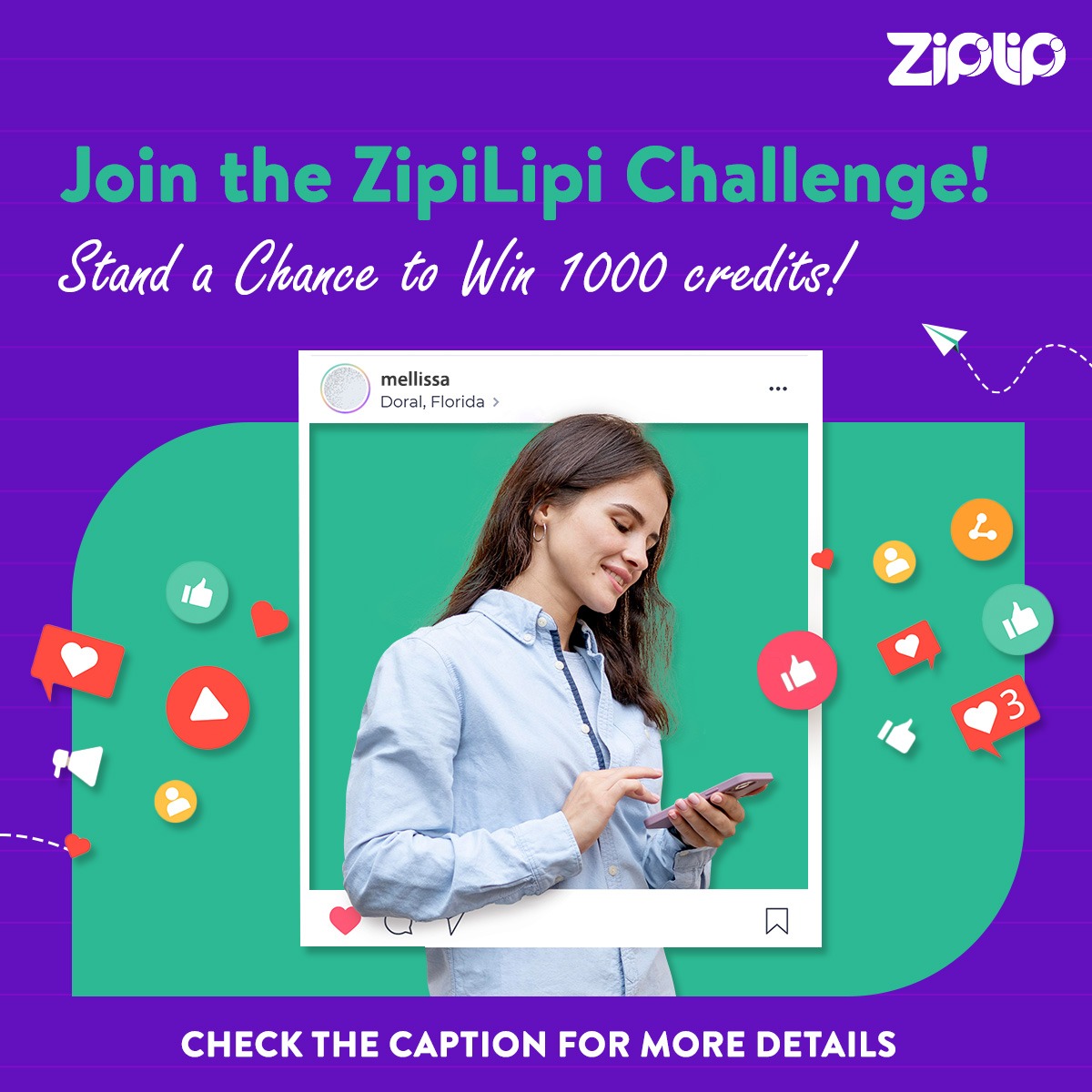ZipiLipiAI's tweet photo. We're launching our first ZipiLipi challenge! Participate and get a chance to be featured on our page! Check our stories for more details. 
#ZipiLipiChallenge https://t.co/TT4aMVT6Vw
