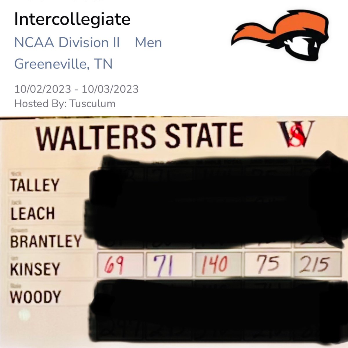 I was nervous playing in my first college tournament 🏌️‍♂️#sorewalking54 #waltersstategolf