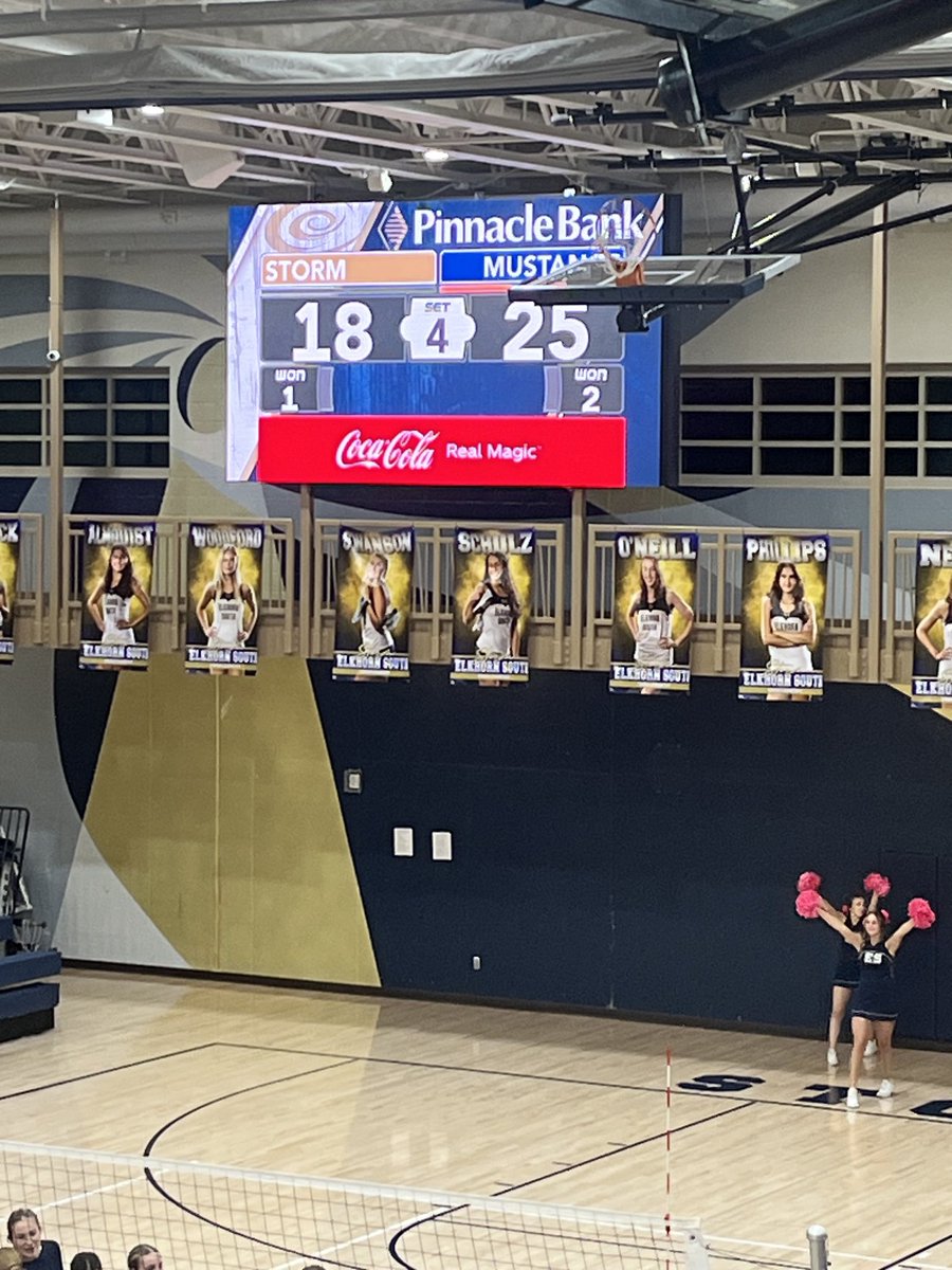 Mustangs get the victory tonight over the Storm! 
⁦<a href="/AaronBearinger/">Aaron Bearinger</a>⁩ ⁦<a href="/MillardNorthVB/">Millard North Volleyball</a>⁩ ⁦<a href="/MillardNorthHS/">Millard North HS</a>⁩