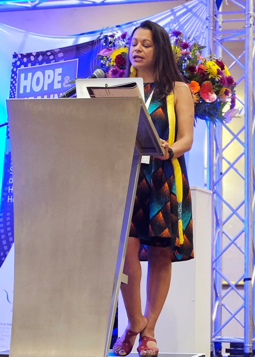 PsySSA_'s tweet photo. And we've started.

Prof Floretta Boonzaier's Presidential Address highlights that the theme for this year's congress, #HopeAndHealing, is inseparably linked to broader social action which responds to the complex realities of all humanity. #27thpsyssacongress https://t.co/xoePrhCDvu