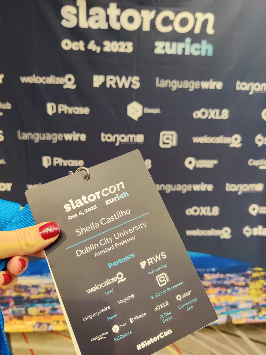 _SheilaCastilho's tweet image. Ready for #SlatorCon in #Zürich!

@AdaptCentre
@DcuSalis
@DCU