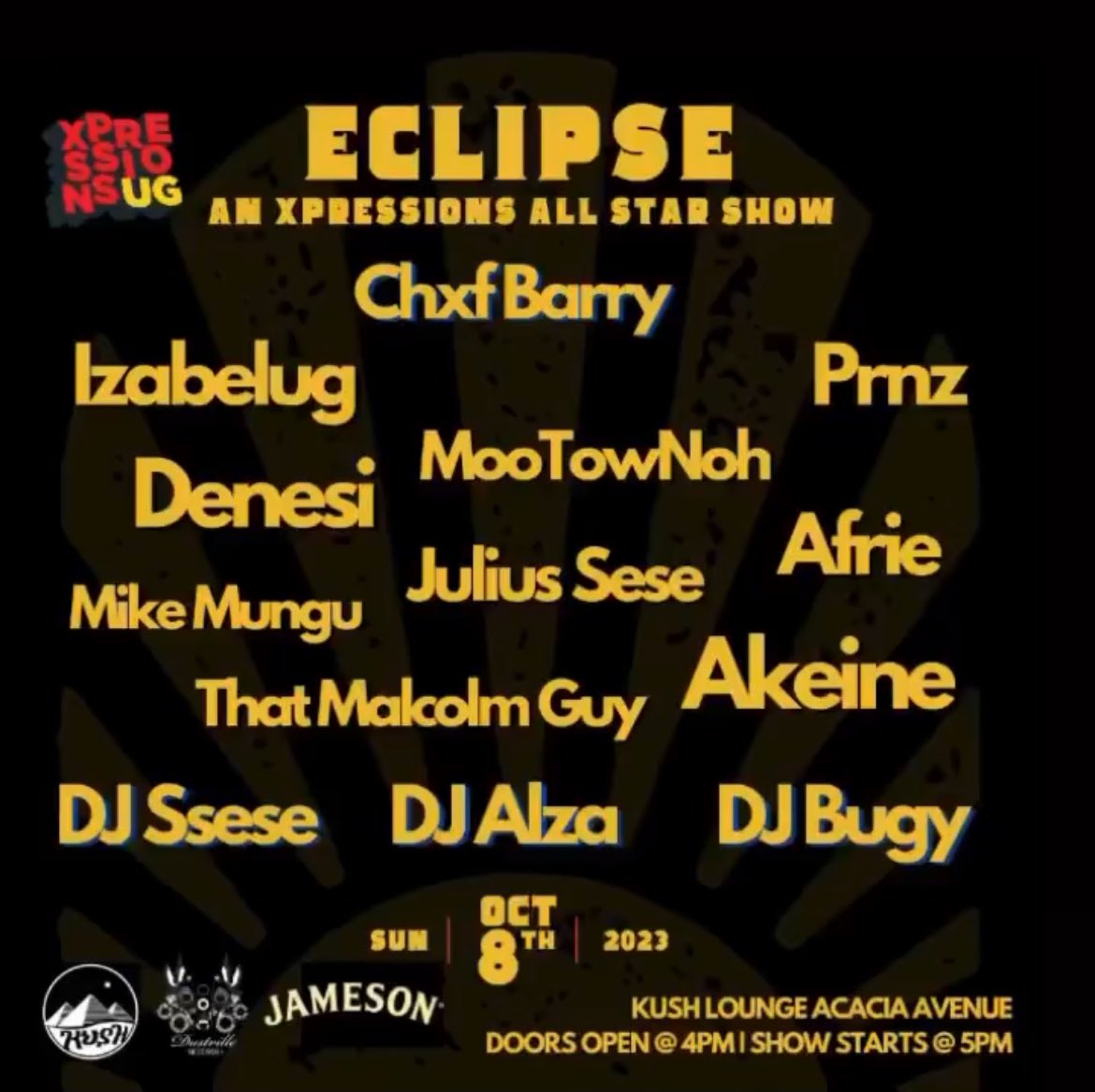 TheeNinjaC's tweet photo. How blessed am I to be hosting the next @XpressionsUG #AllStarShow this Sunday. Last year Xpressions and the entire community changed my life and outlook on our Ugandan music scene. Come experience the magic for yourself 🤩🤩 https://t.co/hIC5IBGm5l