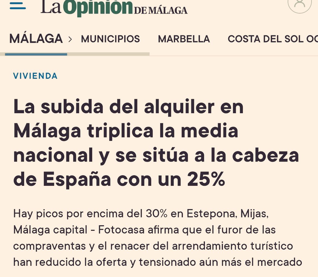 BarriosMalaga's tweet photo. 🤬 Podéis reíros o mandarlo muy lejos al sr @lmedina63
🤬 Me dice quien me manda la captura.
     "Es vergonzoso la verdad...Que nos digan que Málaga es de las ciudades más asequibles...Es un cinico"
🤬 Datos 👇De @La_SER @opiniondemalaga @malaga_ee https://t.co/KSAwzAbjxp