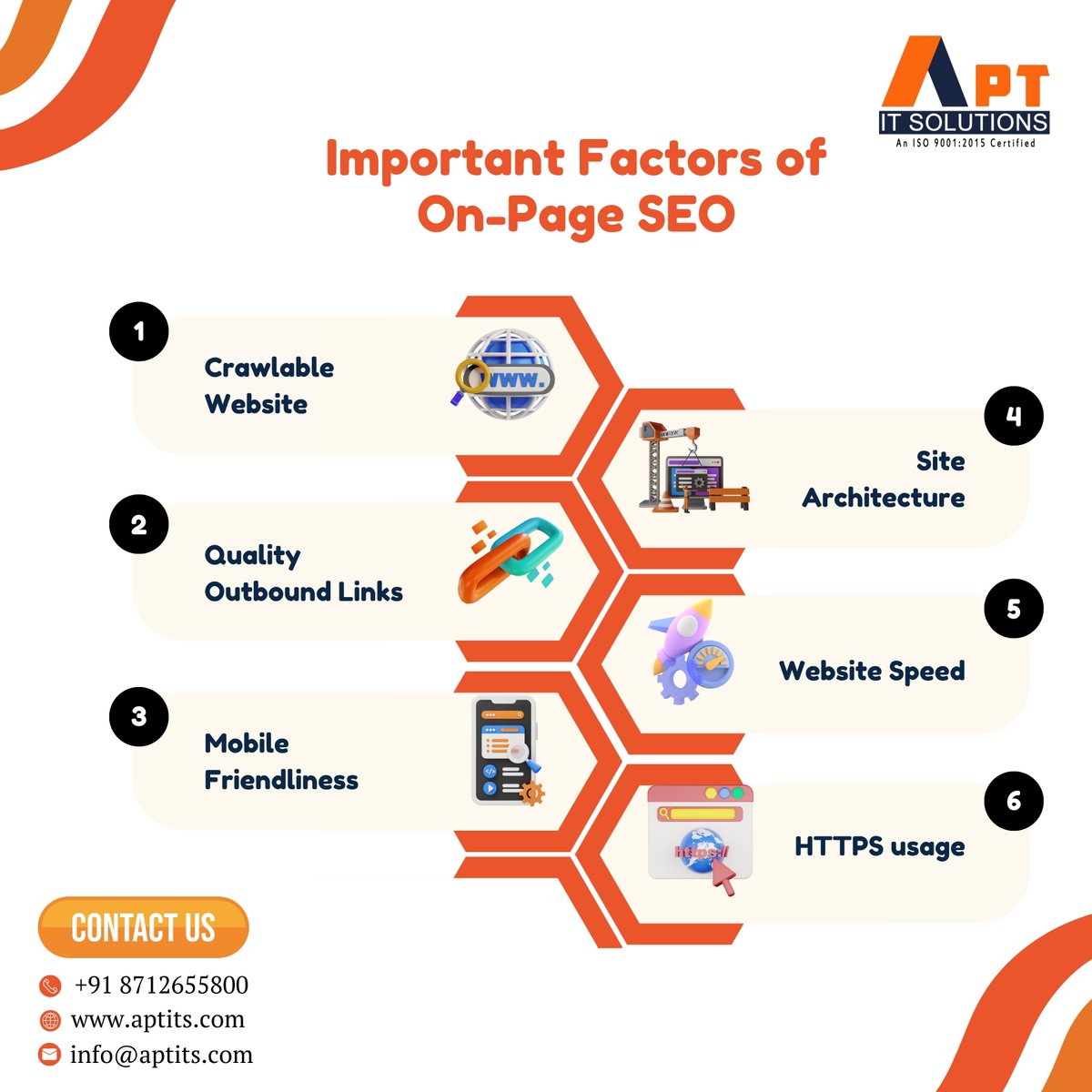 info_Aptits's tweet photo. 🚀 Elevate Your Website's Visibility with On-Page SEO Essentials Part 1 📊

1. Website URL
2. Site Architecture
3. Mobile-Friendly Design 📱
4. Internal Linking Strategy 🔗
5. Boost Page Speed ⚡
6. HTTPS usage

#seo #seotips #seoagency #seoexpert #seomarketing #seotipsoftheday https://t.co/MXKO0XzI4f