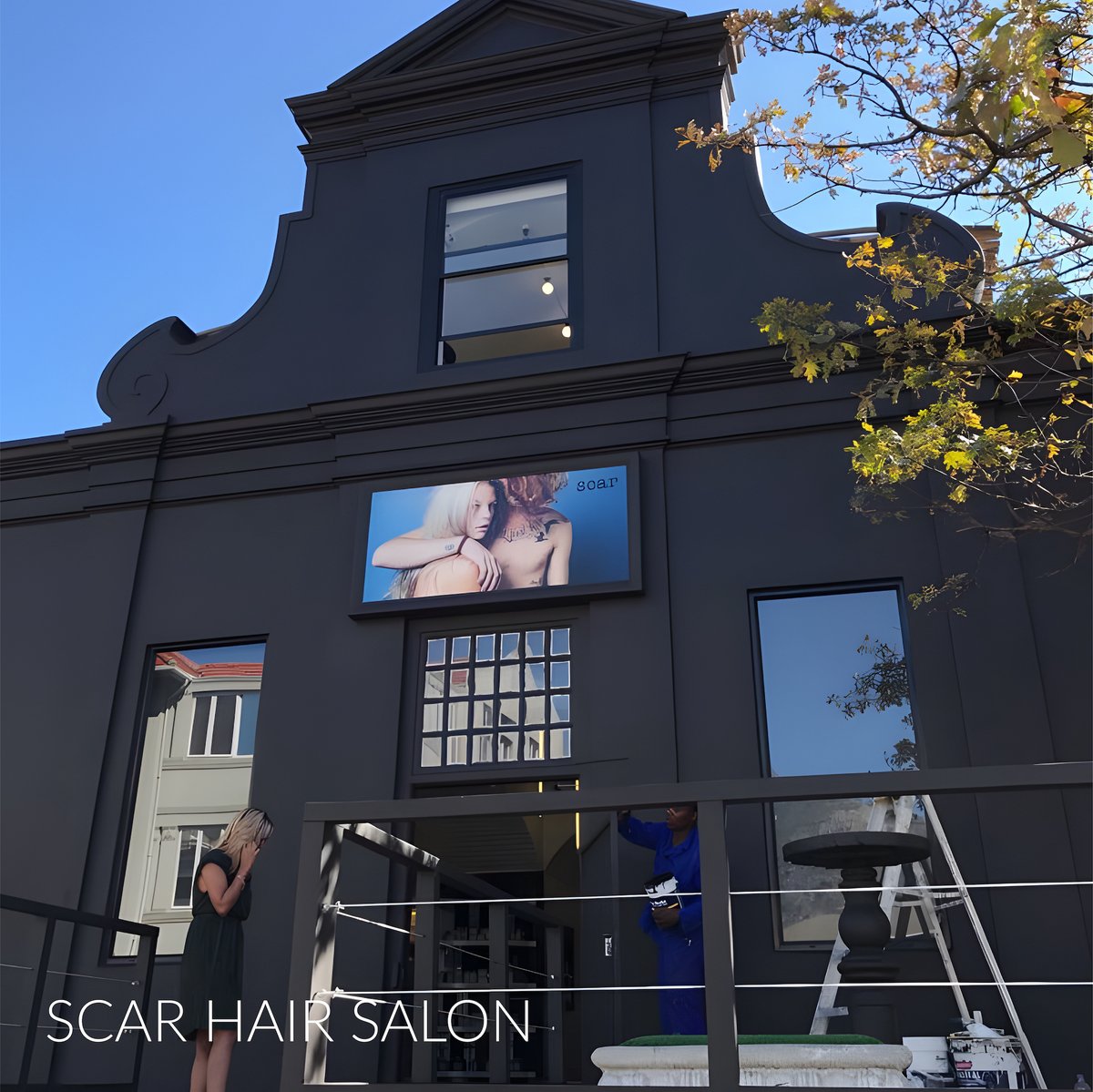 MetalWindows1's tweet photo. We refurbished the façade of the iconic Scar Hair Salon. Charcoal powder-coated high-spec aluminium products, custom designed by Metal Windows, was installed to match their dark exterior aesthetic.

#metalwindows #hairsalon #aluminiumwindows #FORMANBrand #industrialdesign https://t.co/LCGxk6Nn6P