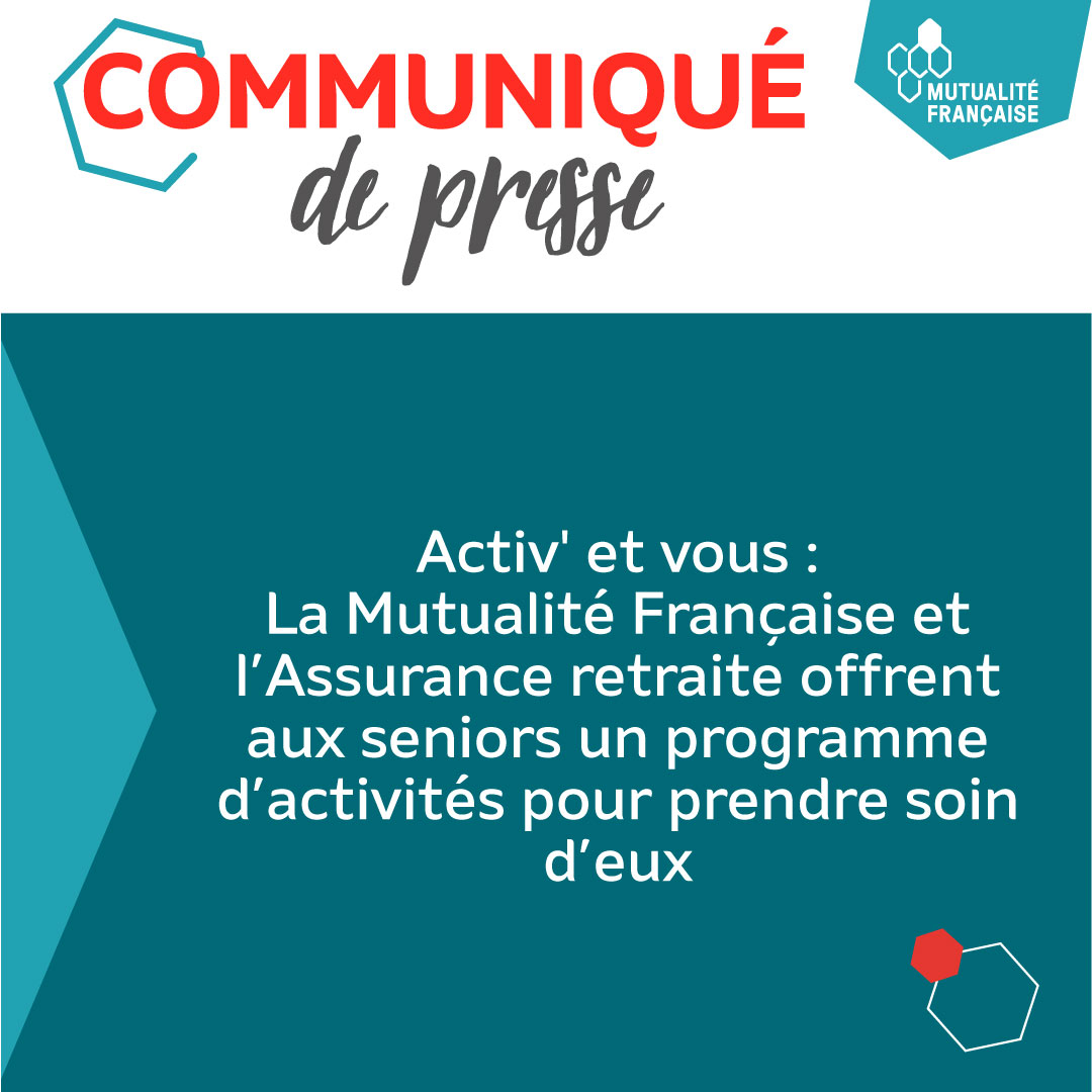 mutualite_fr's tweet photo. #CommuniquéDePresse | La promotion de l'#ActivitéPhysique et d'une #alimentation saine chez les plus de 60 ans est une ambition partagée par la Mutualité Française et l'Assurance retraite @Cnav_actu

➡️ De cet objectif commun est né le programme de prévention Activ' et vous https://t.co/D0bC3DacuX