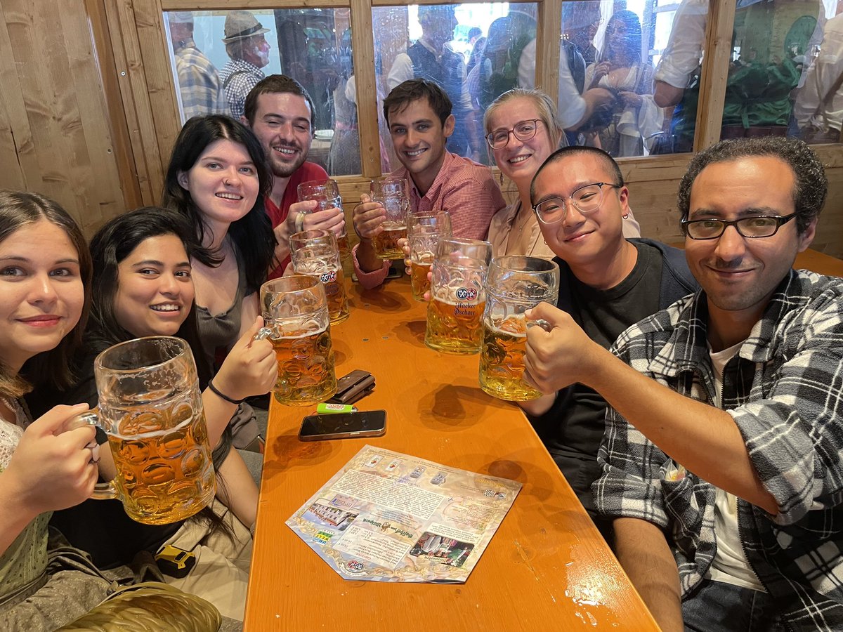 The Akhmelin lab at full Oktoberfest mood!!! Welcome Miguel, Hoyeung our new doctoral students and bachelors intern Liza to the group!!!