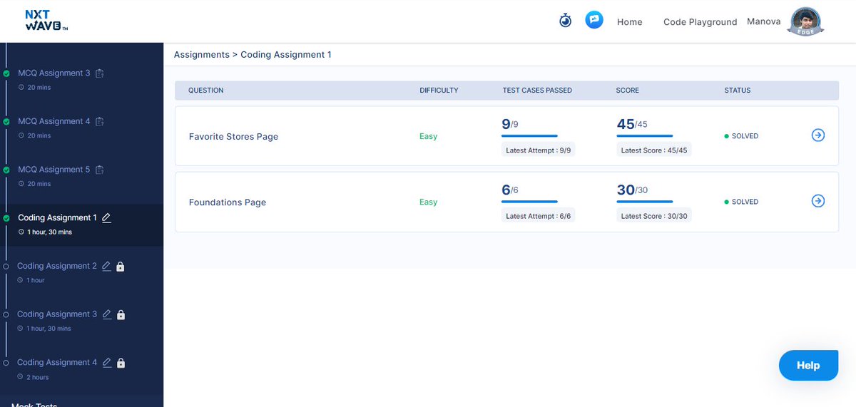 ManovaSamuelM's tweet photo. 🌟 Celebrating a coding milestone with @nxtwave_tech! 🚀 Completed my first coding assignment, crafting 'Favorite Stores' &amp; 'Foundations' pages with Bootstrap. Knowledge is the foundation; code is the bridge. Here's to endless learning! 📚💻 #CodingMilestone 🌐 #BootstrapJourney https://t.co/mNrjk8VH0T