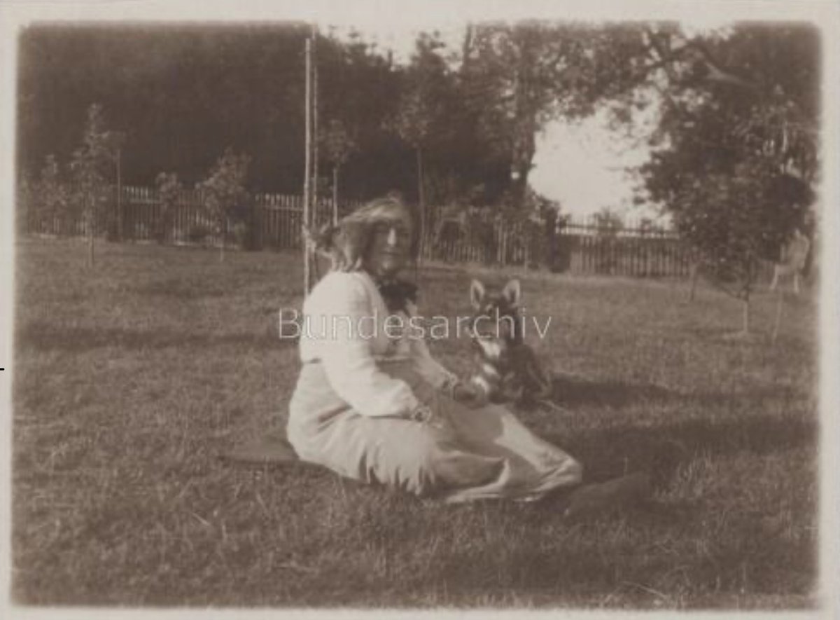 Stumbled across this gem in the digital archives of the Bundesarchiv: Clara Zetkin with a cat and dog in Sullenbuch near Stuttgart c.1905, around the time when Zetkin was likely working on her influential Social-Democracy & Woman Suffrage (1906).