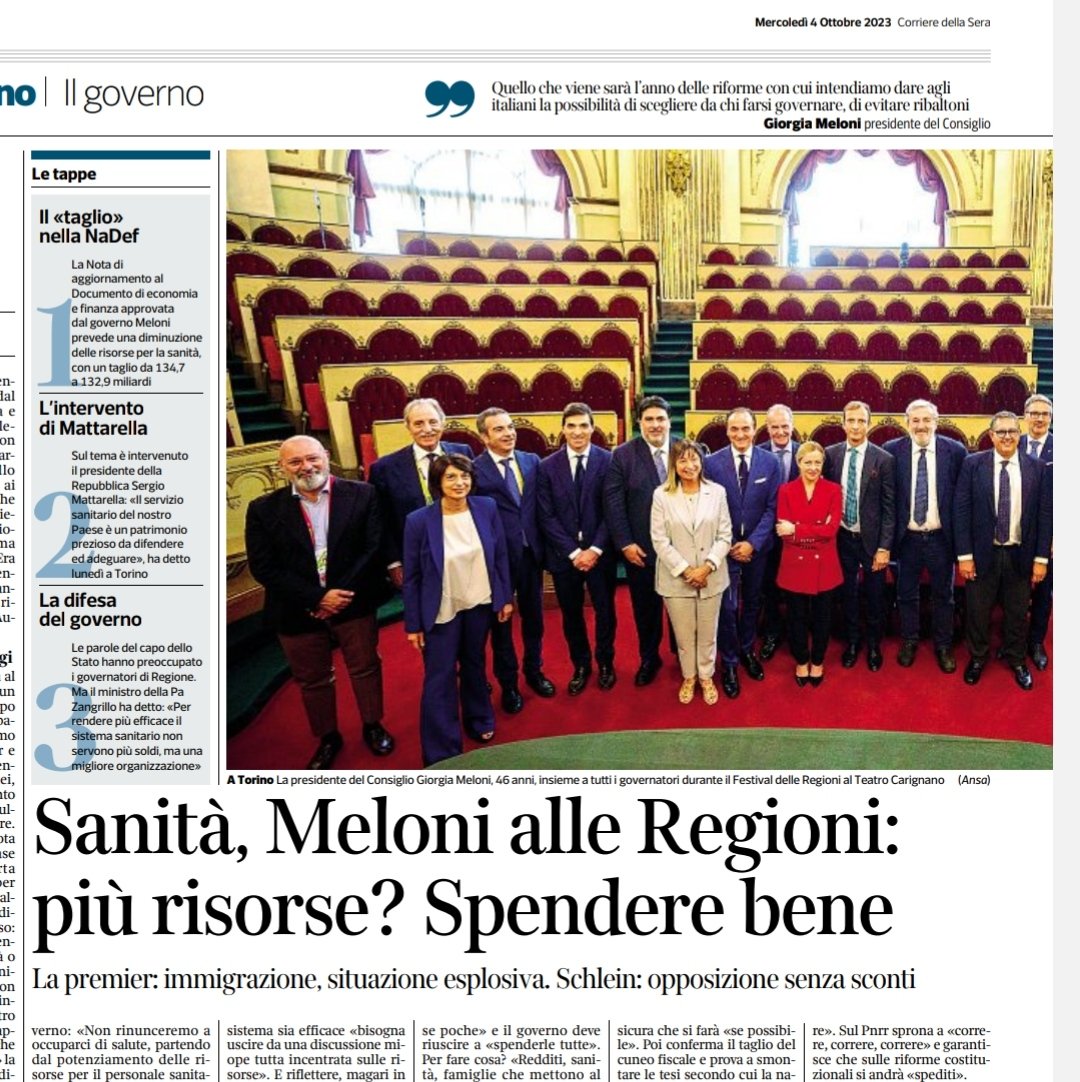 Gitro77's tweet photo. Ennesimo Governo che taglia i fondi per la sanità pubblica: 2 miliardi in meno che si aggiungono ai 43 miliardi di tagli degli ultimi 11 anni. 

Rispetto al 1975 i posti letto sono stati tagliati di oltre il 70% (da 10,6 posti letto ordinari per 1.000 abitanti a 3,2 e da 10,4 posti letto di TI per 100.000 abitanti a 2,6). 

Rispetto al 1983 gli ospedali sono tati tagliati del 44,6% (da 1.813 a 1.003, le USL da 695 a 101). 

43.000 medici e infermieri in meno negli ultimi 10 anni. 

La capacità assistenziale è passata dal 97,6% del 2006 all’85% del 2019 (8,7 milioni di italiani che non possono usufruire del loro diritto alle cure).

Nel mentre le strutture private sono raddoppiate negli ultimi 10 anni, passando da 525 a 995.
