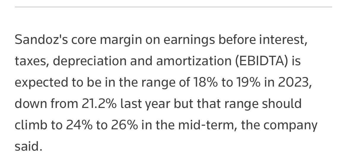 ywegelin's tweet image. Sandoz-Chef Saynor klagt über zu tiefe Medikamentenpreise. Dabei  beträgt die Marge rund 20% (!)- und soll auf 25% steigen.
#NimporteQuoi #PharmaCapitalism

Quellen: Tagi, Reuters