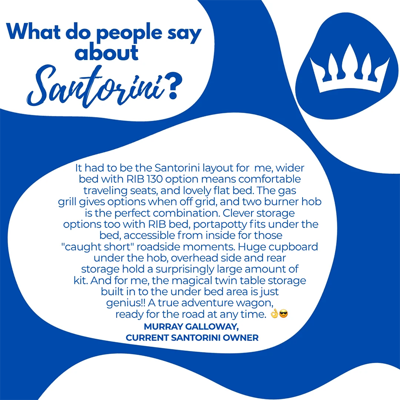 CamperKingLtd's tweet photo. Don't just take our word on the CamperKing Santorini, here's what our customers had to say! 🗣 https://t.co/fJo3e9plpb