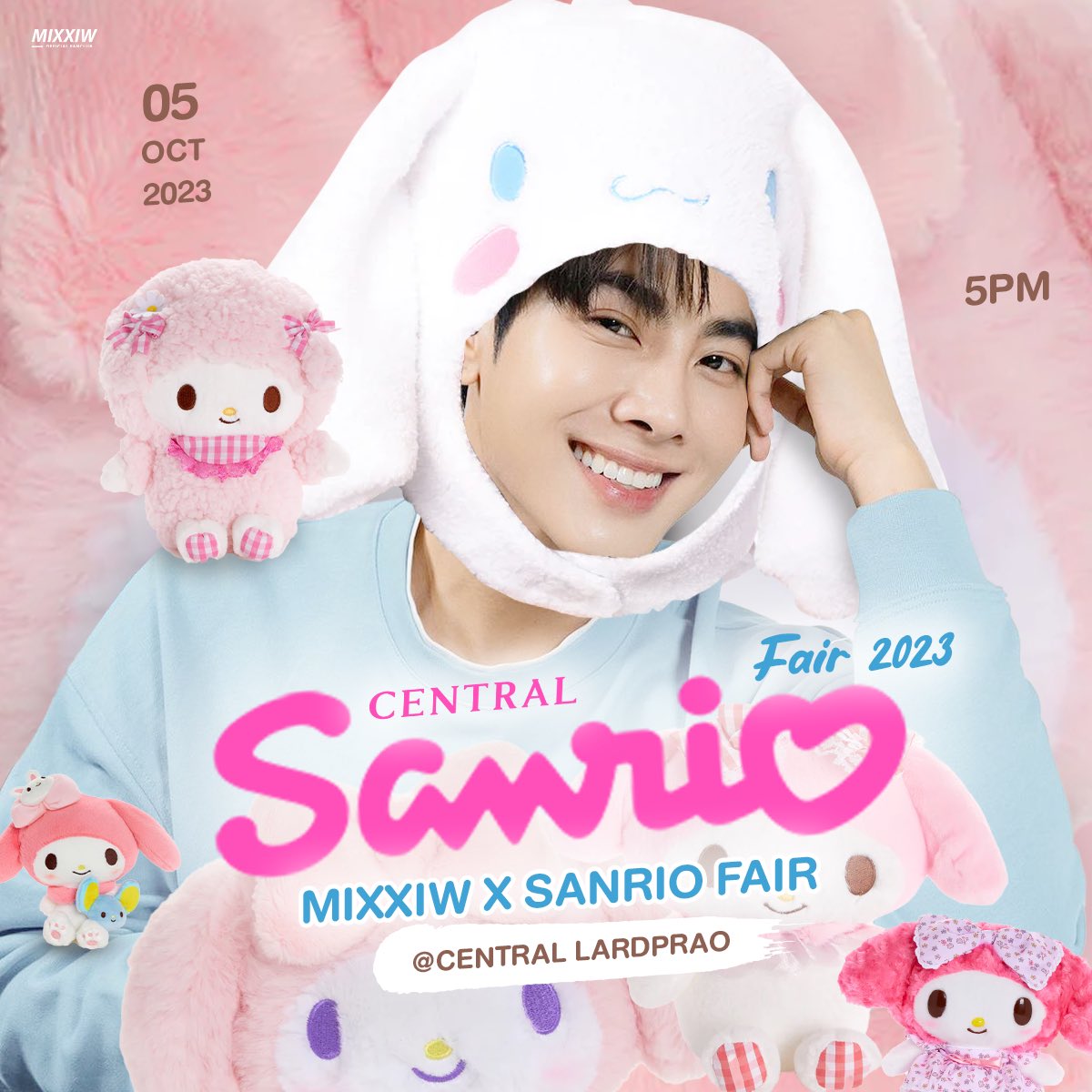 MixOfficialFC's tweet photo. 📢 พรุ่งนี้ ! อย่าลืมมาพบกับ “ มิกซ์ สหภาพ ” ในงาน CENTRAL Sanrio Characters Fair 2023 🧸🛍️

      MIXXIW X SANRIO FAIR 
🌷— #.CentralSanrioxMixxiw

🗓️ : 5 ตุลาคม 2566
🕔 : 17.00 น. เป็นต้นไป
📍 : ณ ลานโปรโมชัน ชั้น 1 Central Ladprao

💝 หมายเหตุ : มีรวมพลหลังเลิกงาน สถานที่จะแจ้งให้ทราบอีกครั้ง 

@wixxiws #mixxiw ♡
𖥦 #ส่วนผสมของมิกซ์