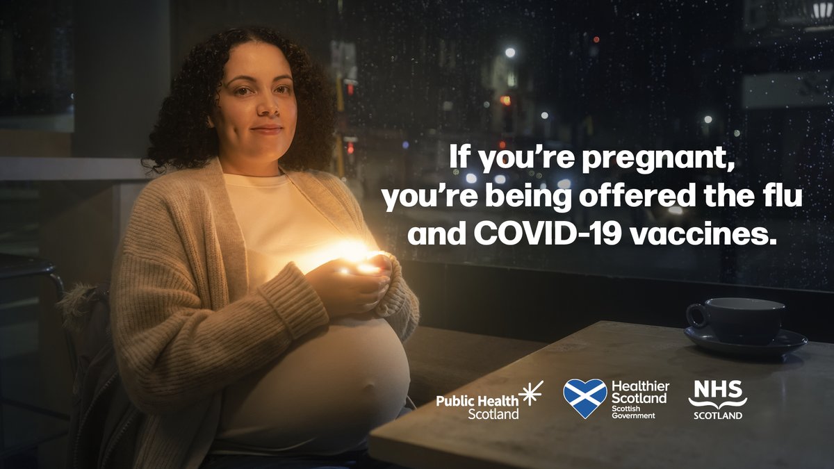 If you’re pregnant, you're eligible for the flu & COVID-19 vaccines this winter ❄️Vaccination helps to protect you & your baby from the known risks of the viruses in pregnancy🛡️ Speak to your midwife about getting your winter vaccines. more information: nhsinform.scot/wintervaccines