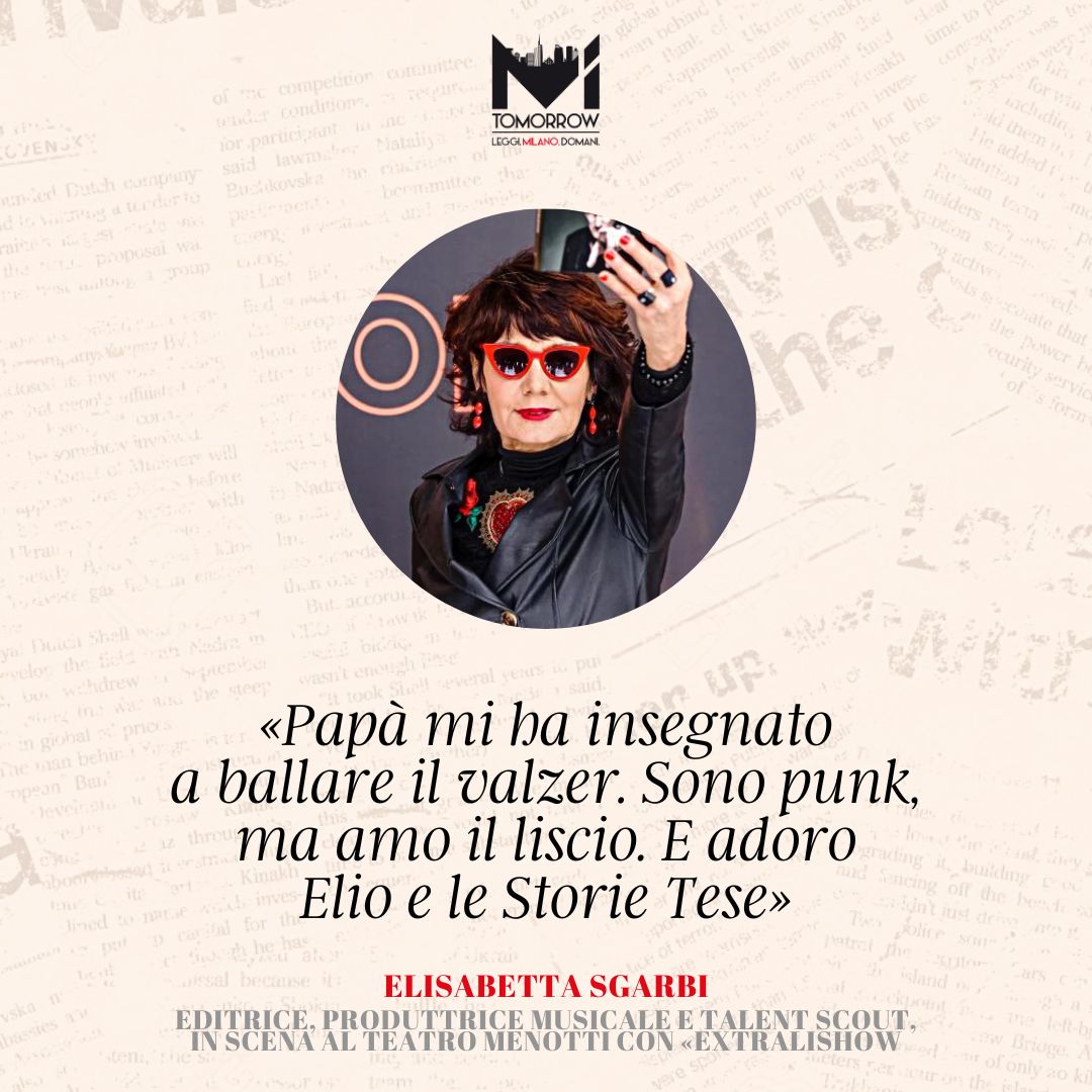 «SONO PUNK MA AMO IL LISCIO» 🎤

Così parlo Elisabetta Sgarbi, ideatrice e fondatrice della rassegna culturale La Milanesiana di cui è tuttora curatrice.

#Milano #4ottobre #ElisabettaSgarbi #TeatroMenotti <a href="/LaMilanesiana/">La Milanesiana ideata da Elisabetta Sgarbi</a>