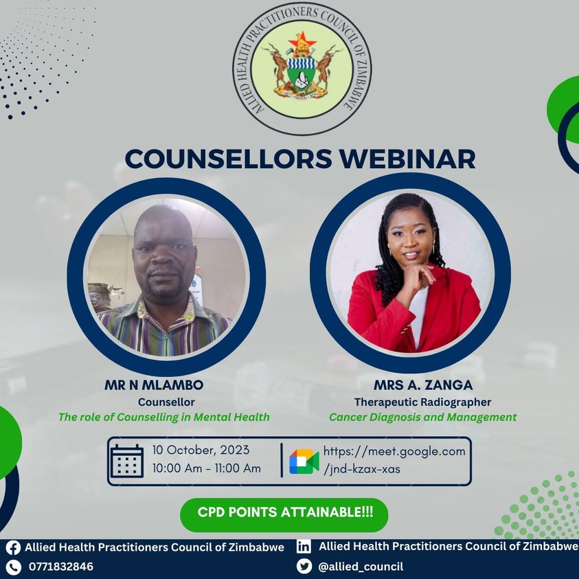 allied_council's tweet image. All #counsellors are invited to this informative and educational webinar on Tuesday the 10th of October at 10 am.
#knowtheregulator #becompliant
meet.google.com/jnd-kzax-xas