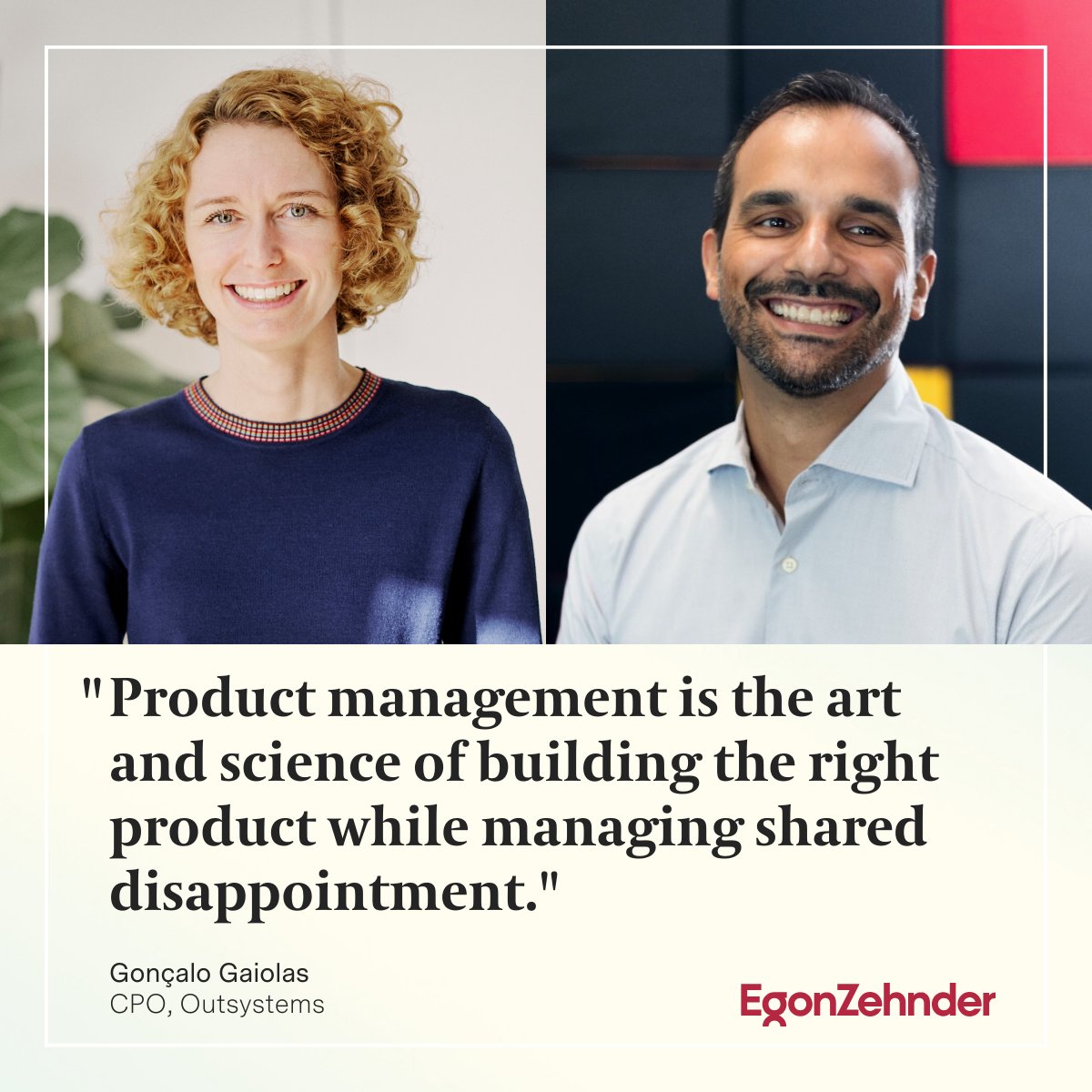 Judith Pertl spricht mit den Chief Product Officers von IKEA, home24 SE, TIER Mobility, Tesco und OutSystems über die Faktoren für langfristigen Unternehmenserfolg im Produktmanagement. 

Hier geht´s zum Interview mit Gonçalo Gaiolas, #CPO von OutSystems: ego.nz/3ZGyHhA
