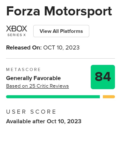 Forza Motorsport 4 - Metacritic