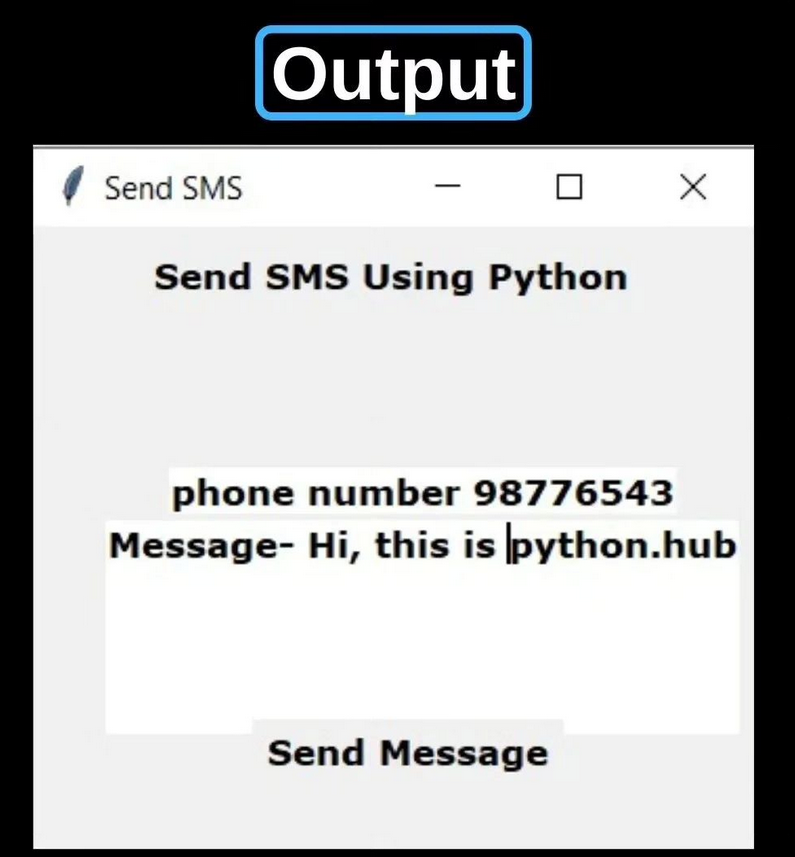 Python_Dv's tweet image. Send SMS using Python
📙 Best Python Books: bit.ly/3REqgBm

#python #programming #developer #morioh #programmer #softwaredeveloper #computerscience #webdev #webdeveloper #webdevelopment #pythonprogramming #pythonquiz #ai #ml #machinelearning #datascience