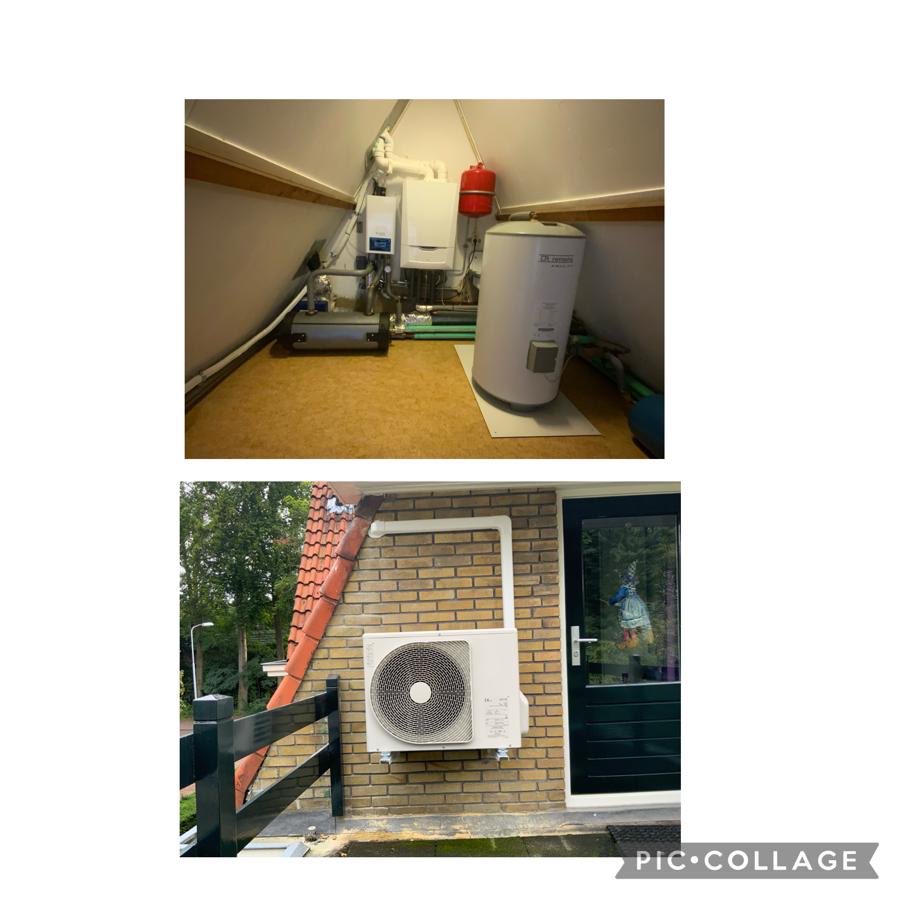 De #hybride verwarming is geïnstalleerd. Te verwachte #besparing op het gasverbruik is ruim 60%. Samen leveren een bijdrage aan een #duurzamere aarde.