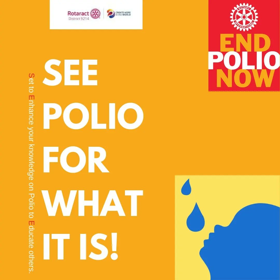 rottanzania's tweet image. Join the Fight, End Polio Now #PolioAwareness #CreateHope

@RotaractD9214 @Rotary @EndPolioNow
