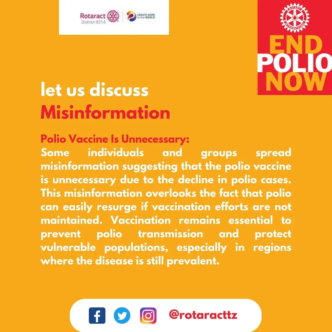 rottanzania's tweet image. Join the Fight, End Polio Now #PolioAwareness #CreateHope

@RotaractD9214 @Rotary @EndPolioNow