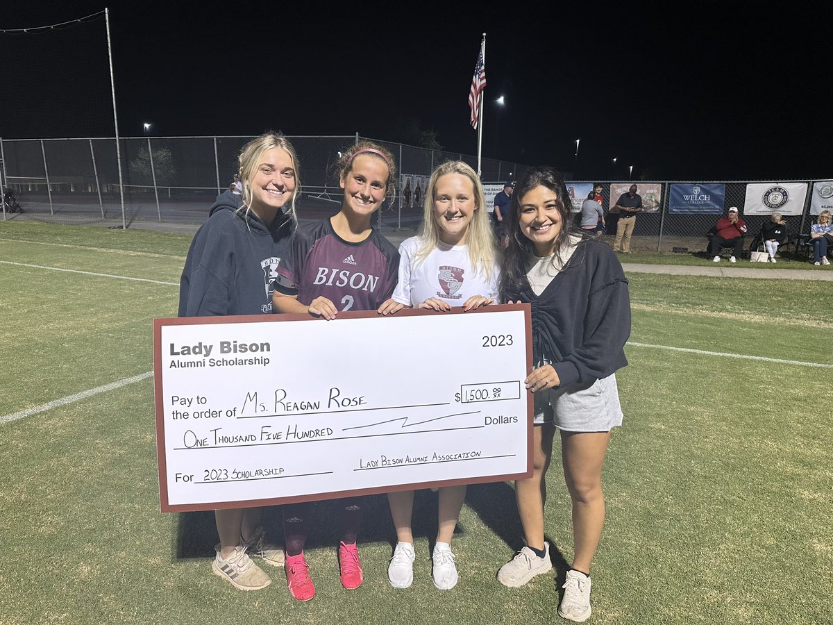 HUGE congrats to Reagan Rose for receiving the 2023-24 Lady Bison Alumni Association scholarship. We absolutely LOVE our alumni and what they do for our program. <a href="/ashlynparkerann/">ashlyn patterson</a> just keeps making this better.