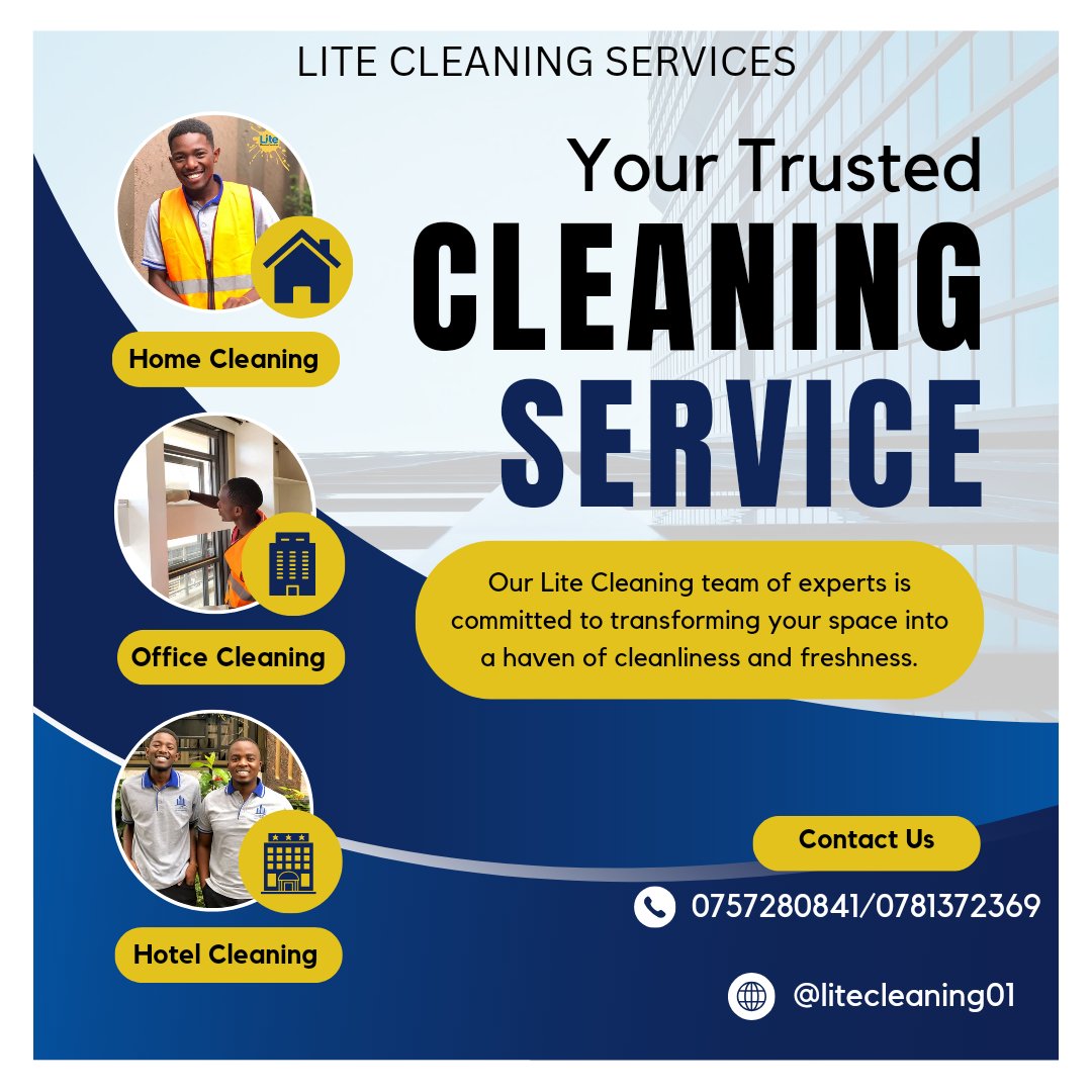 benjiethecleanr's tweet photo. Maintaining a clean and sustainable space can be time-consuming, but it doesn't have to be.
Book our sustainable recurring cleaning service this October and enjoy a discount on your first month.
☎️: 0757280841/078372369 #sustainablecleaning #litecleaning #recurringcleaning https://t.co/trWBr45BNn