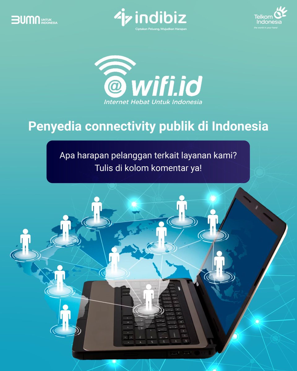 indibizsemarang's tweet photo. Hai, Sobat Indibiz! Untuk memenuhi dinamika perubahan kebutuhan internet di Indonesia yang semakin meningkat, https://t.co/r5tJf23vef
hadir sebagai jembatan yang menghubungkan setiap kebutuhan internet pelanggan.
#wifiid #indibiz.id #ciptakanpeluangwujudkanharapan https://t.co/BdoX04eUAc