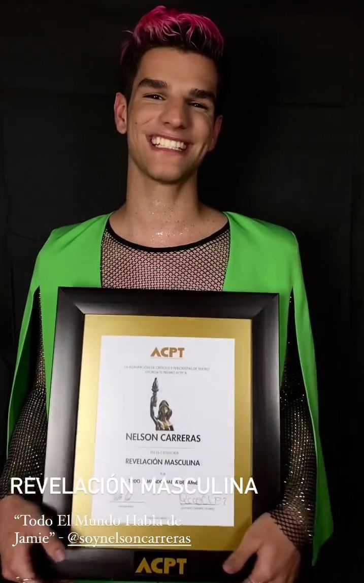 — #NelsonCarreras GANADOR  de la categoría “Revelación Masculina” en los Premios de ACPT 2023!!

NELSON REVELACIÓN
NELSON EN LOS ACPT
#PremiosACPT #TodoElMundoHablaDeJamie
