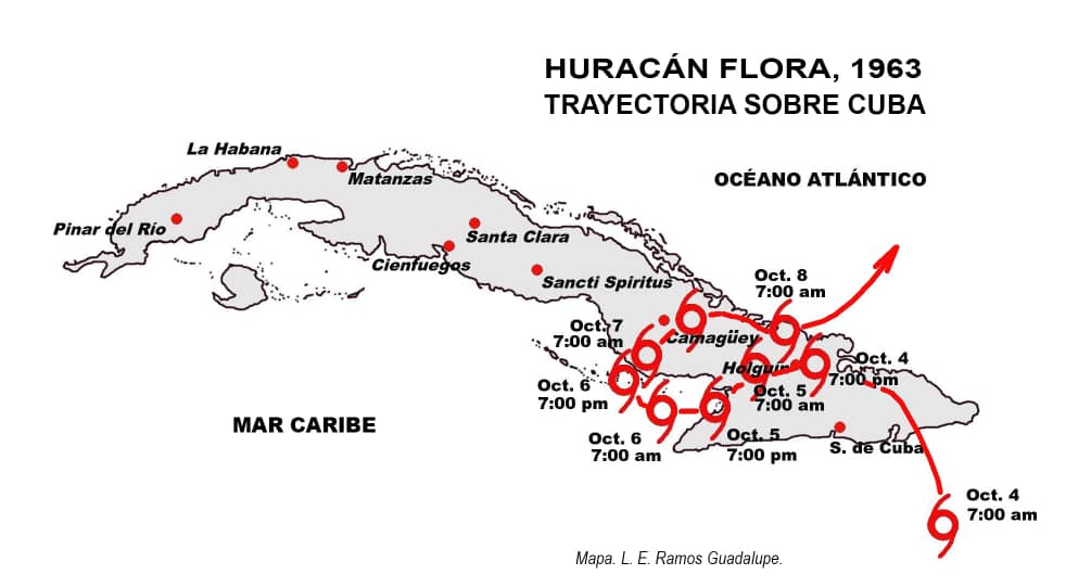 CubaCivil's tweet photo. #Cuba Octubre del 4 al 8 de 1963. Aniversario 60 del impacto del Huracán Flora. El pueblo cubano afrontó el devastador evento hidrometeorológico guiado por el liderazgo del Comandante en Jefe Fidel Castro Ruz, fundador de la Defensa Civil. https://t.co/twA1MSoNOi