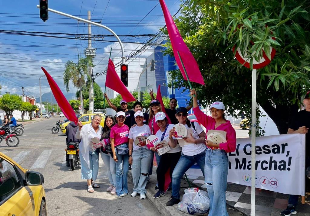 El César en Marcha🩷.. 
lo lograremos, y seremos victoriosos en el nombre de Dios ⁦<a href="/elviamilenasd/">Elvia Milena Sanjuan D</a>⁩ nuestra futura gobernadora del Cesar ⁦<a href="/GobdelCesar/">Gobernación del Cesar</a>⁩