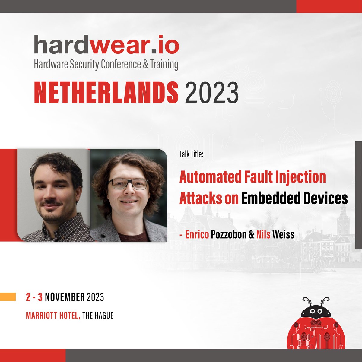 hardwear_io's tweet image. 💡Automatically estimating parameters for #EMFI attacks
⚡Enrico & Nils will show how these architectures react differently to #faultinjection + possibility to obtain code execution & JTAG uncensoring within an hour
Know more ➡️bit.ly/3LLPDgU
#hw_ioNL2023 #embedded