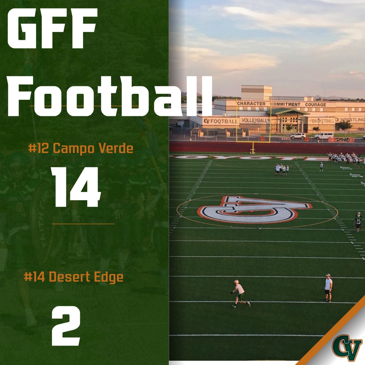 Great Night on the West Side with your Lady Coyotes beating Desert Edge!!  Congrats to the players, coaches, and parents!  We will be on the road again Thursday at #6 ACP on Thursday... Be There!  #TheCampoWay  #CVFamily