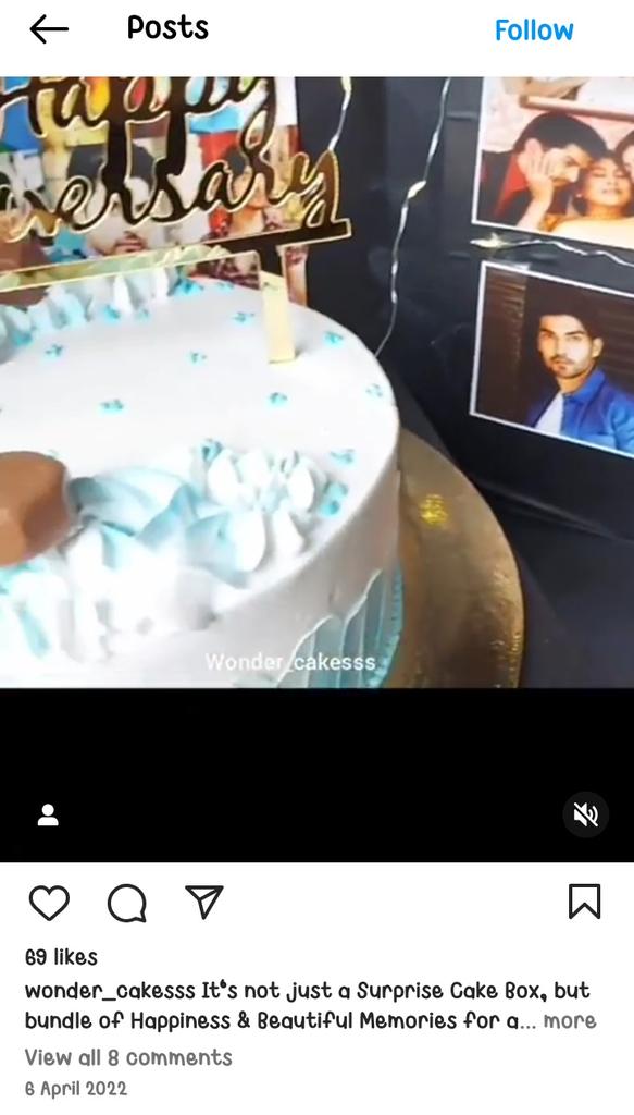 Esthersl0v3r's tweet image. According to you hc fans are introduced cake box idea in world. You all are the Creator of cake box.  Use some brain aunty instgram page will show the dates. Please next time don&apos;t repeat mistake otherwise tt fans will think you not have brain. #Harshadchopda #yrkkh #usebrain