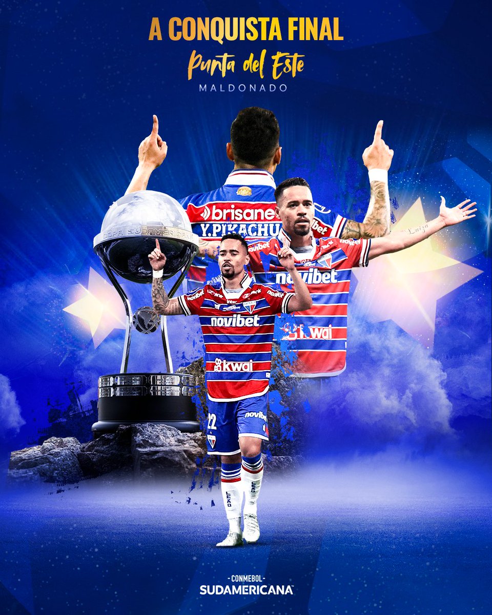 💙🤍❤️ Gigante Pikachu!

🔝🇫🇷 Finalista da #Sudamericana e jogador do <a href="/FortalezaEC/">Fortaleza Esporte Clube 🦁</a> com mais participações diretas em gols em torneios CONMEBOL: 1⃣2⃣.

⚽️ Fez 5⃣ e deu 7⃣ assistências, a caminho da #ConquistaFinal!