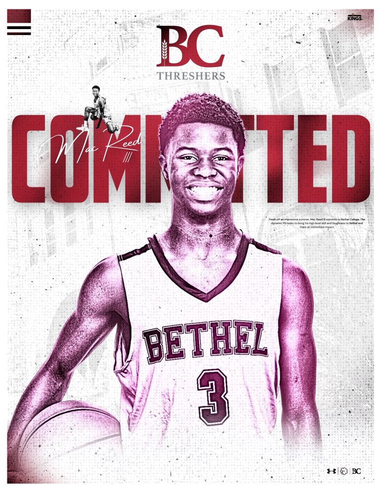 I’m extremely blessed to announce I will be committing to Bethel College! 
#GoThreshers⚙️ #AGTG 

<a href="/threshersmbb/">Bethel Basketball</a> <a href="/jaysonartaz/">Jayson Artaz</a> <a href="/ericsreid11/">Eric Reid</a> @tayyy2trill <a href="/MacReedJr/">Mac Reed Jr</a> <a href="/htownCourtKings/">Court Kings</a> <a href="/CyfairMBB/">CyFair Men’s Basketball</a> <a href="/LawrencePaye/">Lawrence Paye Jr</a> <a href="/AllNOneSports1/">All-N-One Sports Services</a>
