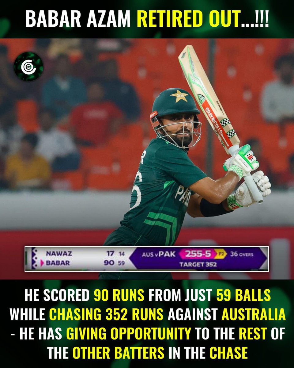SyedDanishAlvi's tweet photo. @Shoaib_Jatt Jab finish krne ka tha to zalim @babarazam258 retire out ho k ye sabit kia k me b #kanewiliamson ki tarhan azeem cricketer hoon 🫣🫡😝
#CWC2023 #CWC23 #PakCricket #PAKvAUS #SelfishBabar https://t.co/CVlN3L0Orp