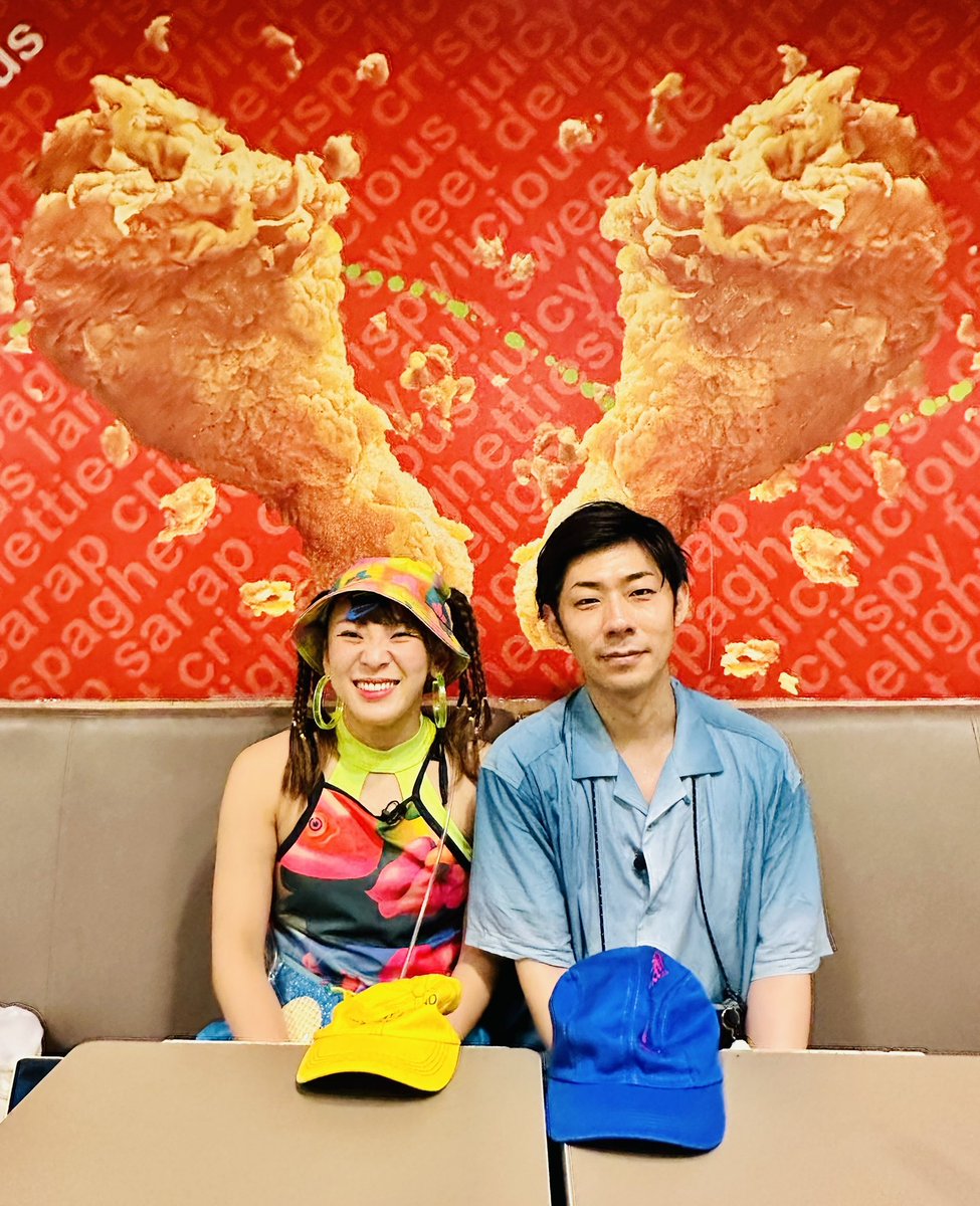 ━━━━━━━━━━
￼  未公開オフショット🍗￼
━━v━━━━━━━━

頭からチキンを生やす森本＆フワちゃん
#フィリピン
#森フワTNS

￼🔻明日10/5(木)まで最終回配信中！
tver.jp/episodes/epckn…