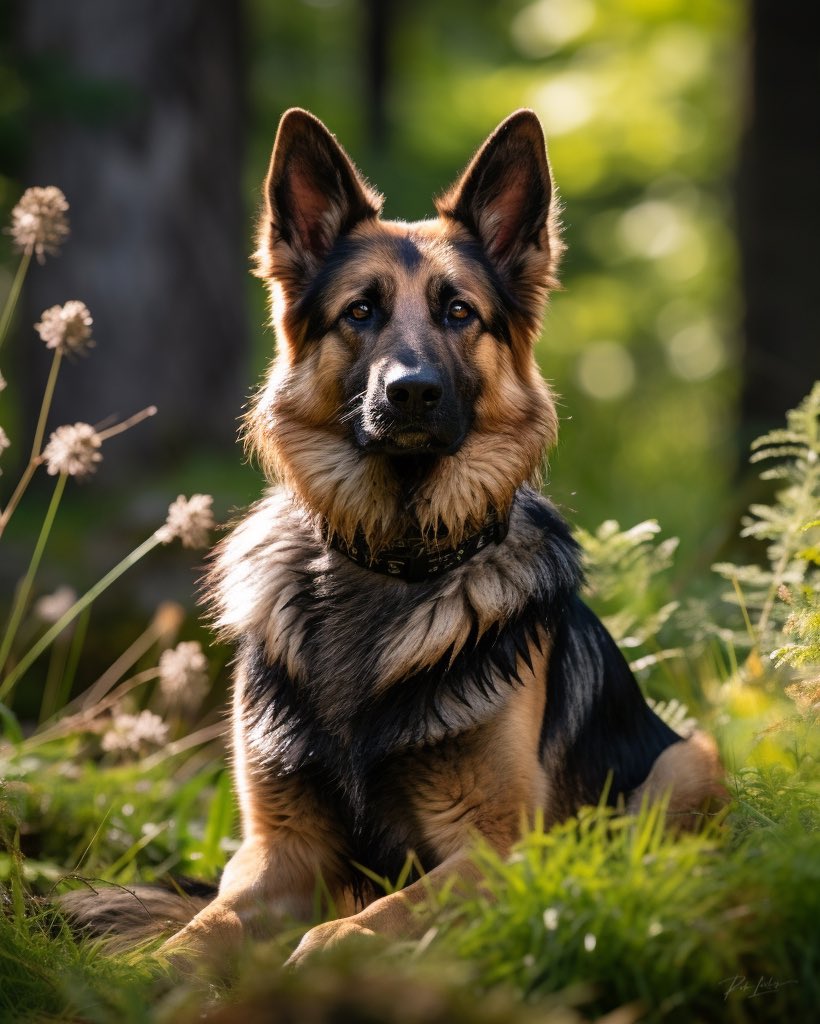 German Shepherds are not only intelligent, loyal, and courageous, but they can also be trained to smell cancer. This makes them invaluable tools in the fight against this terrible disease. 🙂#GermanShepherd #CancerDetection #GSD #AIArtwork #AI